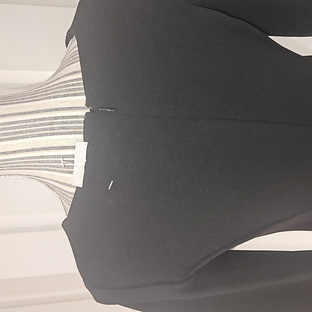 DKNY Women Chiffon Sheath Black Dress Size 2 - Picture 7 of 14